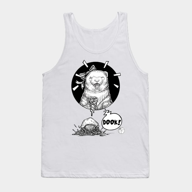 Ferret Ice Cream Cone - Dook! Tank Top by Nat Ewert Art